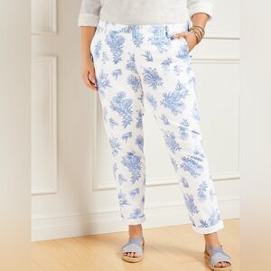 Talbots RELAXED CHINO - DITSY PALM